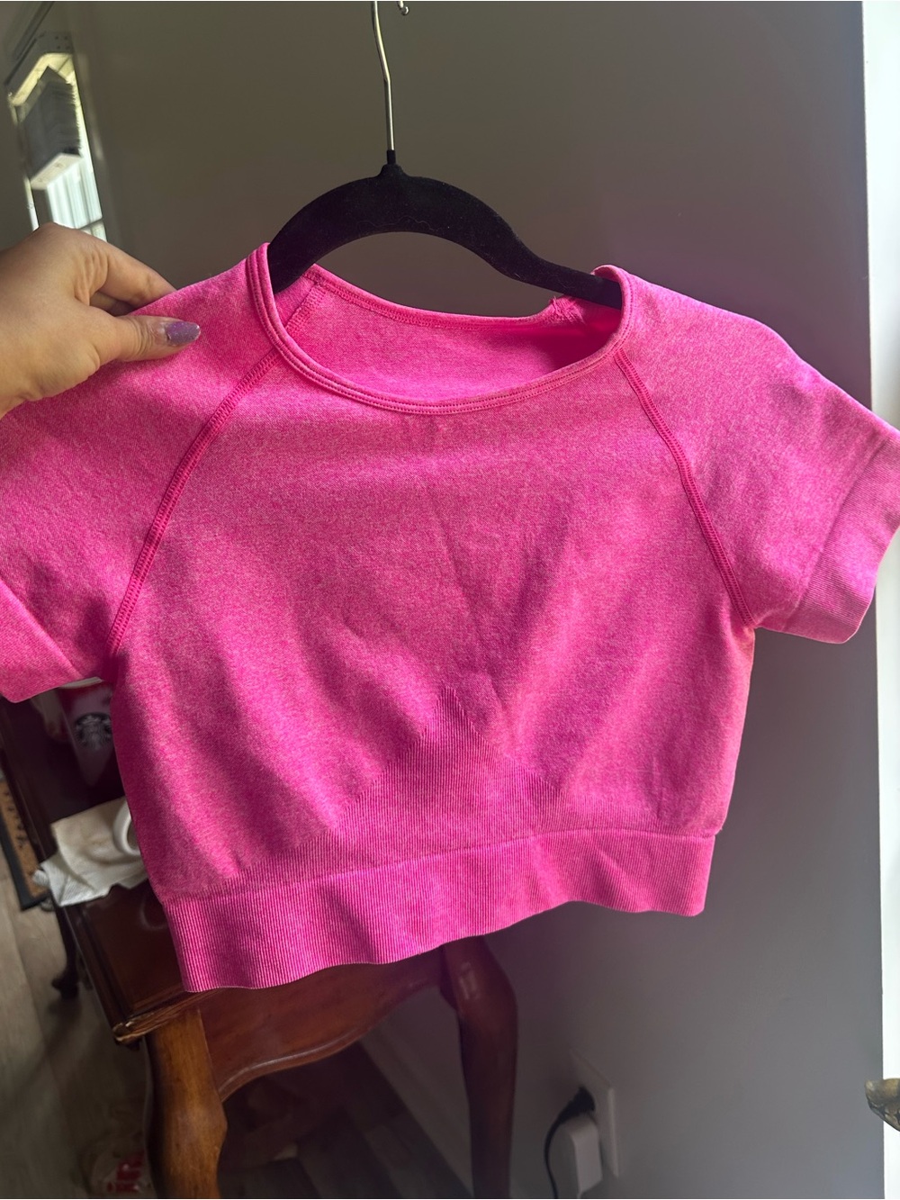 Cropped  Athletic Top & Shorts set